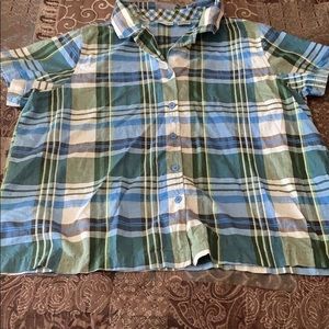 Women’s 3x short sleeve button down shirt